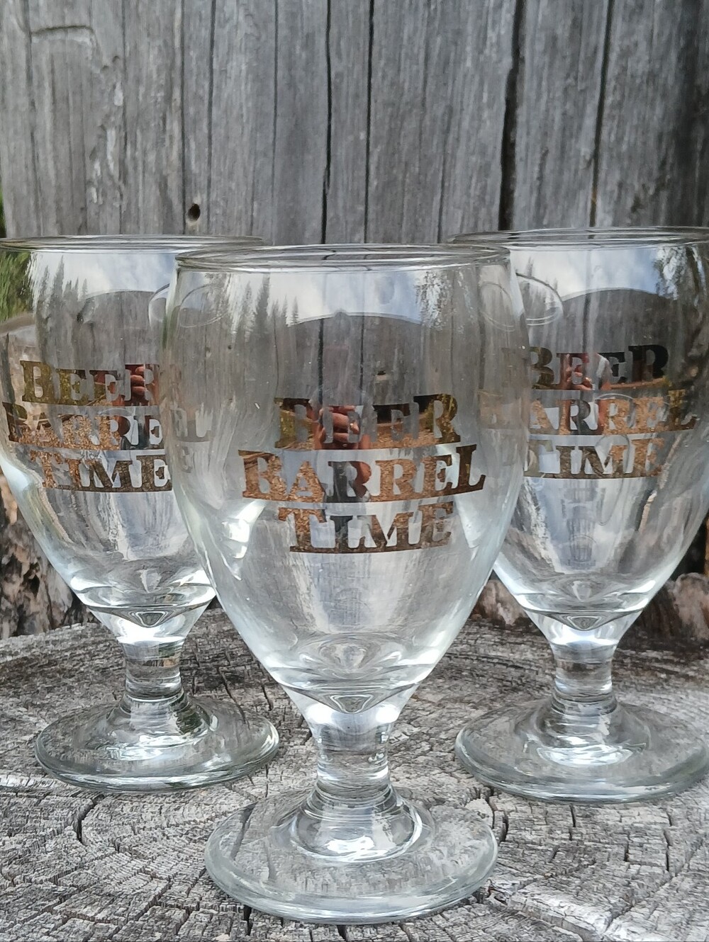 Side Project Brewing Beer Barrel Time (BBT) Stemmed Glasses - Set of 3